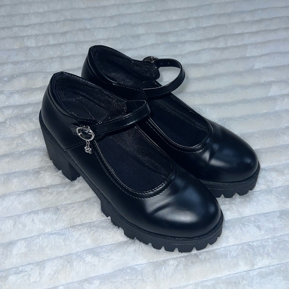 Black Mary Jane Platform Shoes